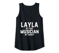 Mujer Disfraz de músico Layla Gen Z Millennial Music Layla Canción Camiseta sin Mangas