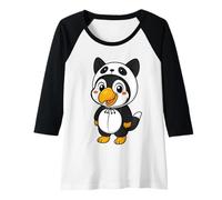 Mujer Disfraz de tucán Kawaii en Panda para niñas y niños Amantes de los tucanes Camiseta Manga Raglan