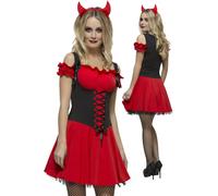 Mujer Disfraz Diablo Fever Wicked Sexy Diablo Disfraz de Halloween Adulto