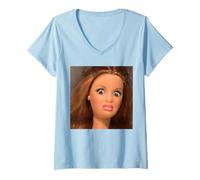 Mujer Disgusted Face Meme Baby Babe X Only Baby Love Date Fans Camiseta Cuello V