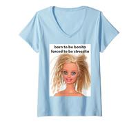 Mujer Disgusted Face Meme Doll Babe X Only Bonita Baby Love Fans Camiseta Cuello V