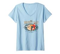 Mujer Disney A Goofy Movie The Cast Goody Bigfoot Poster Camiseta Cuello V