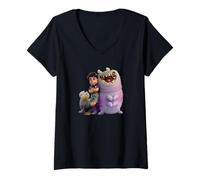 Mujer Disney and Pixar’s Elio and Glordon Alien Friends Camiseta Cuello V