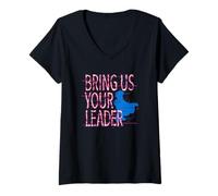 Mujer Disney and Pixar’s Elio Bring Us Your Leader Alien Message Camiseta Cuello V