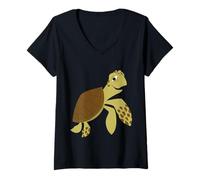 Mujer Disney and Pixar’s Finding Nemo Crush the Turtle Camiseta Cuello V