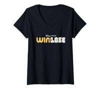 Mujer Disney and Pixar’s Win or Lose Official Disney+ Series Logo Camiseta Cuello V
