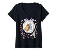 Mujer Disney and Pixar's Ratatouille Remy & Emile Coquette Style Camiseta Cuello V