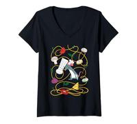 Mujer Disney and Pixar's Ratatouille Stylized Chef Remy Cooking Camiseta Cuello V