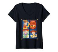 Mujer Disney and Pixar's Toy Story 5 Jessie Buzz & Woody Saddle Up Camiseta Cuello V