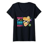 Mujer Disney and Pixar's Toy Story 5 Pizza with Sunglasses Baby Camiseta Cuello V