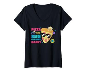 Mujer Disney and Pixar's Toy Story 5 Pizza with Sunglasses Baby Camiseta Cuello V