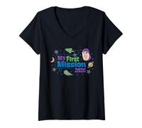 Mujer Disney and Pixar's Toy Story Buzz My First Mission 2026 Camiseta Cuello V