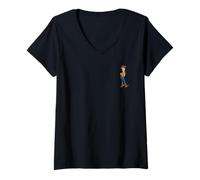 Mujer Disney and Pixar's Toy Story Sheriff Woody Pocket Logo Camiseta Cuello V