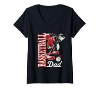 Mujer Disney Basketball Dad Sports Goofy Father's Day Tee Camiseta Cuello V
