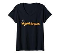 Mujer Disney Channel Halloweentown Logo Camiseta Cuello V