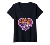 Mujer Disney Channel The Cheetah Girls Characters and Logo Camiseta Cuello V
