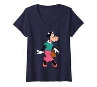 Mujer Disney Clarabelle Cow Out for a Stroll Camiseta Cuello V