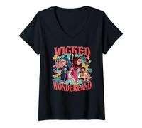 Mujer Disney Descendants: Wicked Wonderland Full Cast Portrait Camiseta Cuello V