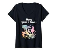 Mujer Disney Descendants: Wicked Wonderland Once Upon A Time Camiseta Cuello V