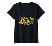 Mujer Disney Family Trip 2025 Halloween Costume Mickey & Friends Camiseta Cuello V