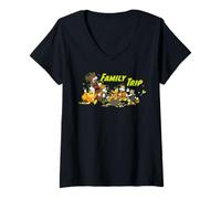 Mujer Disney Family Trip Halloween Costume Mickey & Friends Camiseta Cuello V