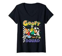 Mujer Disney Goofy Squad A Goofy Movie Group Matching Family Trip Camiseta Cuello V