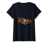 Mujer Disney Halloween Family Trip 2025 Matching Vacation Camiseta Cuello V