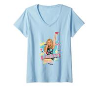 Mujer Disney Hannah Montana 90s Camiseta Cuello V