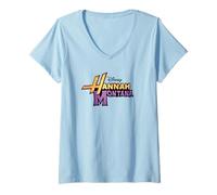 Mujer Disney Hannah Montana Logo Camiseta Cuello V