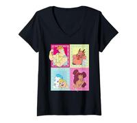 Mujer Disney Hercules Megara Phil & Pegasus Character Portraits Camiseta Cuello V