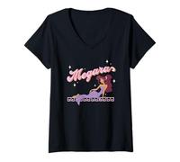 Mujer Disney Hercules Megara Posing On A Starry Night Portrait Camiseta Cuello V