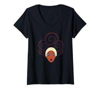 Mujer Disney Hercules Muses Calliope Big Face Costume Matching Camiseta Cuello V