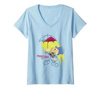 Mujer Disney Ink and Paint Jiminy Cricket from Pinocchio 1940 Camiseta Cuello V