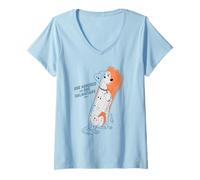 Mujer Disney Ink and Paint Perdita from 101 Dalmatians 1961 Camiseta Cuello V