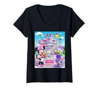 Mujer Disney Jr. Minnie's Bow-Toons: Pet Hotel TV Show Poster Camiseta Cuello V