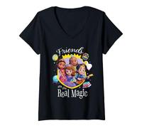 Mujer Disney Jr. Sofia the First Friends Are The Real Magic Camiseta Cuello V