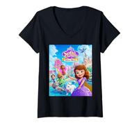 Mujer Disney Jr. Sofia the First: Royal Magic TV Show Poster Camiseta Cuello V