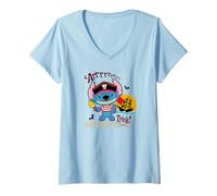 Mujer Disney Lilo & Stitch Halloween ARRRRR You Ready For A Trick? Camiseta Cuello V