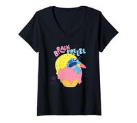 Mujer Disney Lilo & Stitch In Love Of Brain Freeze Big Chest Logo Camiseta Cuello V