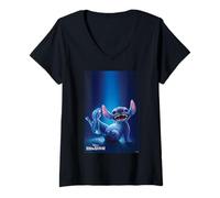 Mujer Disney Lilo & Stitch Live-Action Movie Cinderella Slipper Camiseta Cuello V