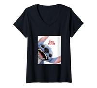 Mujer Disney Lilo & Stitch Live-Action Movie Official Poster Camiseta Cuello V