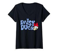 Mujer Disney Mickey And Friends Daisy Duck Classic Vintage Art Camiseta Cuello V