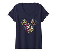 Mujer Disney Mickey and Friends Easter Mickey & Minnie Collage Camiseta Cuello V