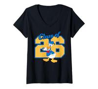 Mujer Disney Mickey And Friends Graduation Class Of 26 Donald Duck Camiseta Cuello V