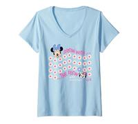 Mujer Disney Mickey And Friends Grow With The Flow Minnie & Figaro Camiseta Cuello V