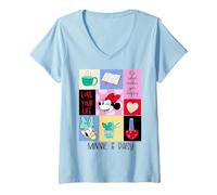 Mujer Disney Mickey And Friends Minnie & Daisy Love Your Life Camiseta Cuello V