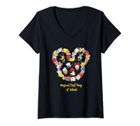 Mujer Disney Mickey & Friends Magical First Day of School Icon Camiseta Cuello V