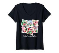 Mujer Disney Mickey & Friends "Making Memories Together" Christmas Camiseta Cuello V