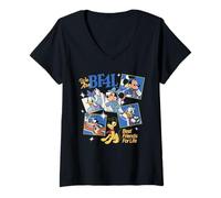 Mujer Disney Mickey & Friends We Are BF4L Best Friends for Life Camiseta Cuello V