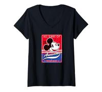Mujer Disney Mickey Mouse All Kinds of Awesome Camiseta Cuello V